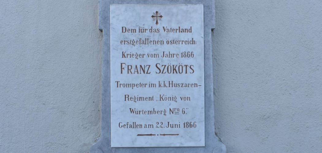 Pomník prvního padlého vojáka prusko-rakouské války roku 1866 na území České republiky